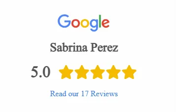 image showcasing Sabrina's Great Google reviews