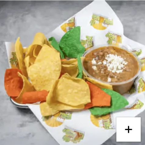 Choriza Bean Dip & Chips