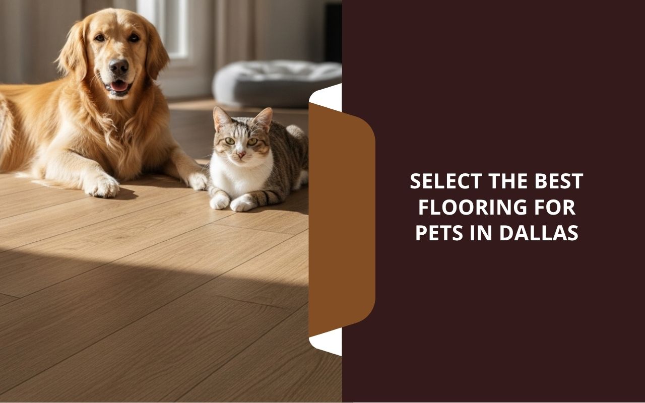 Luxury vinyl option for the best flooring for pets in Dallas