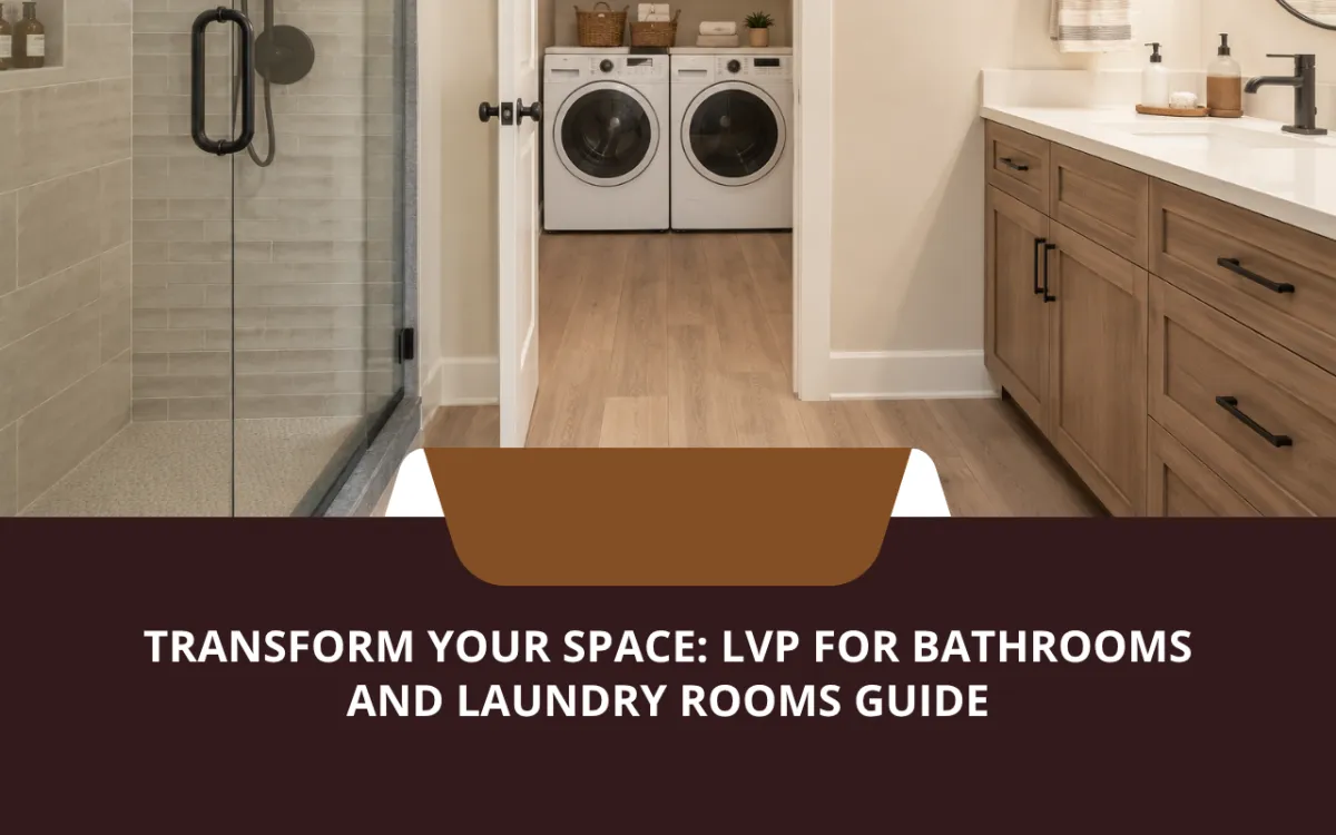  LVP for bathrooms and laundry rooms in a clean residential space