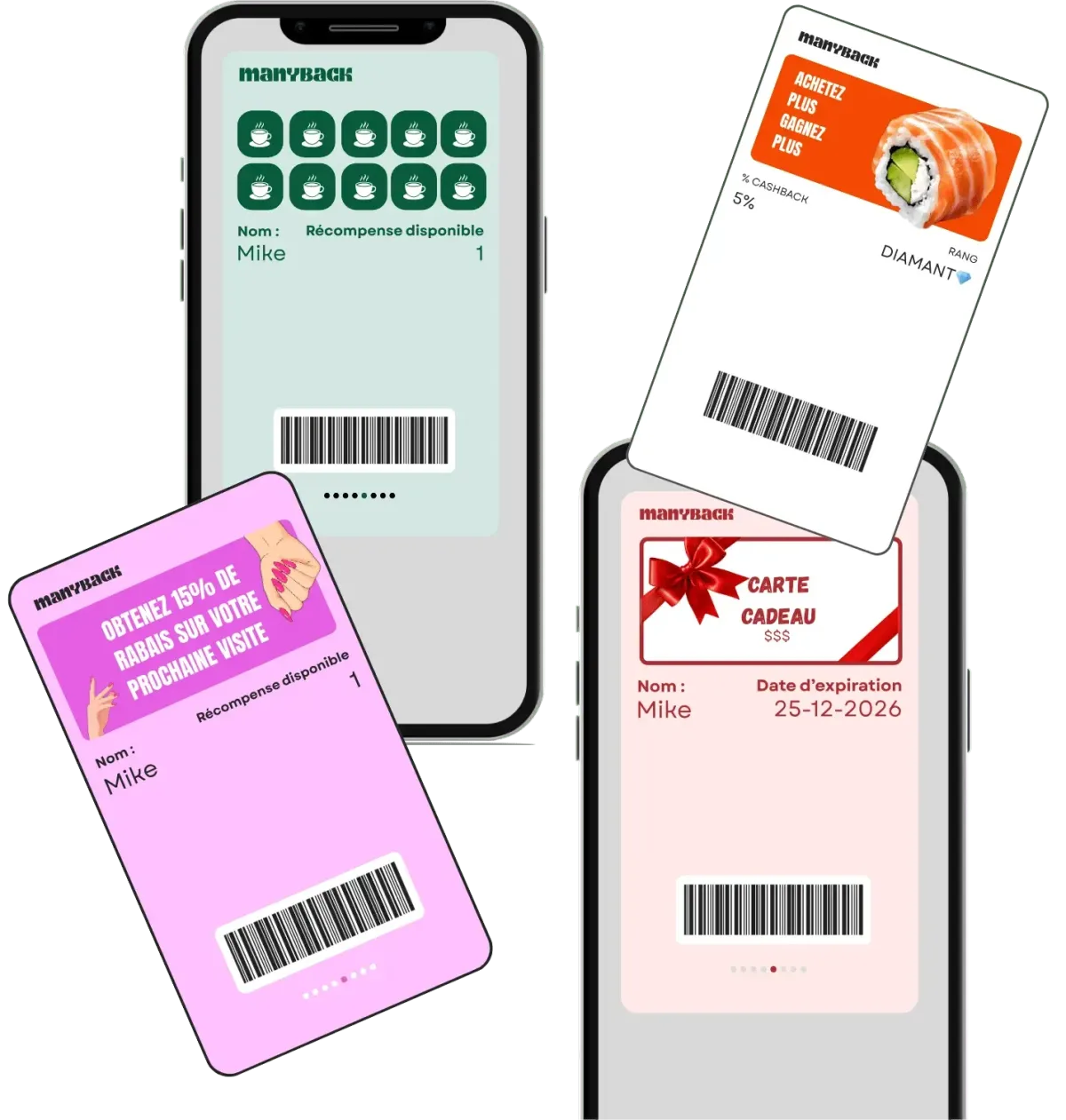 Création de carte de fidélité digitale en 5 min - Manyback