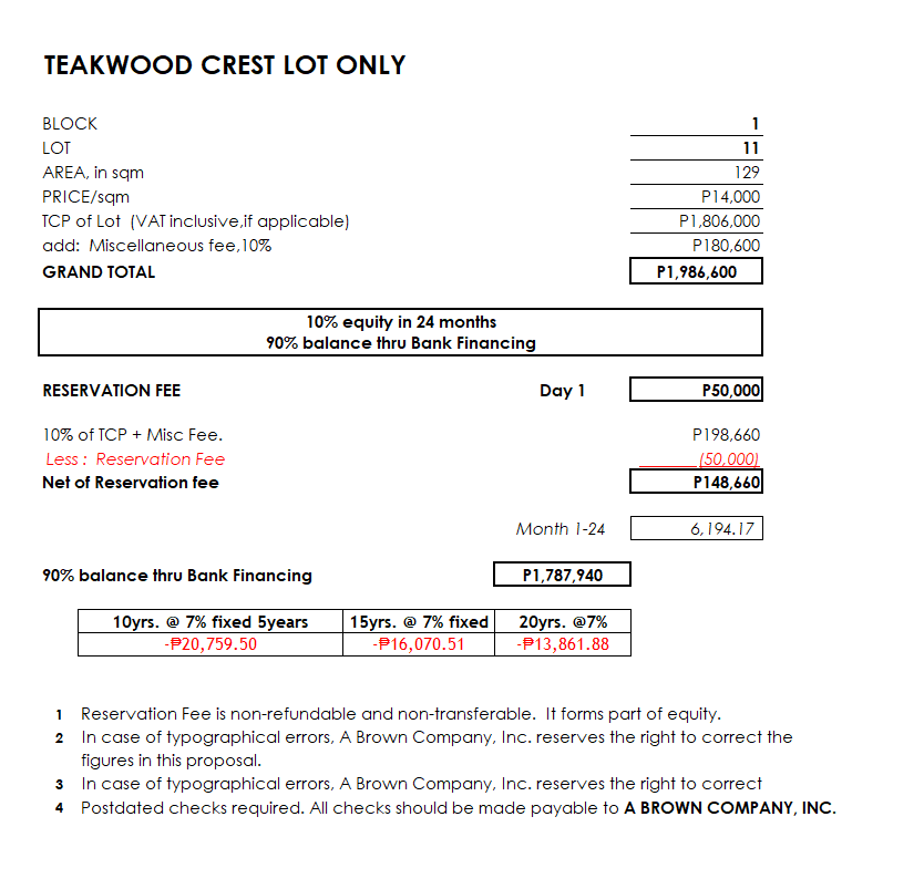 Teakwood Crest Agusan, CDO