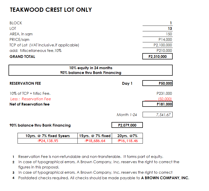 Teakwood Crest Agusan, CDO