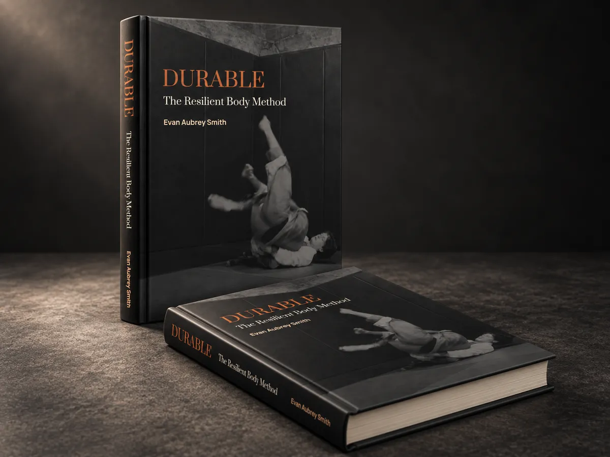 DURABLE Field Manual cover mockup — The Resilient Body Method by Evan Aubrey Smith
