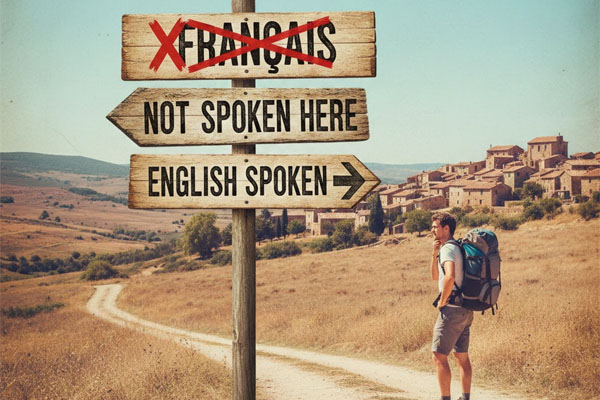 French is not spoken here