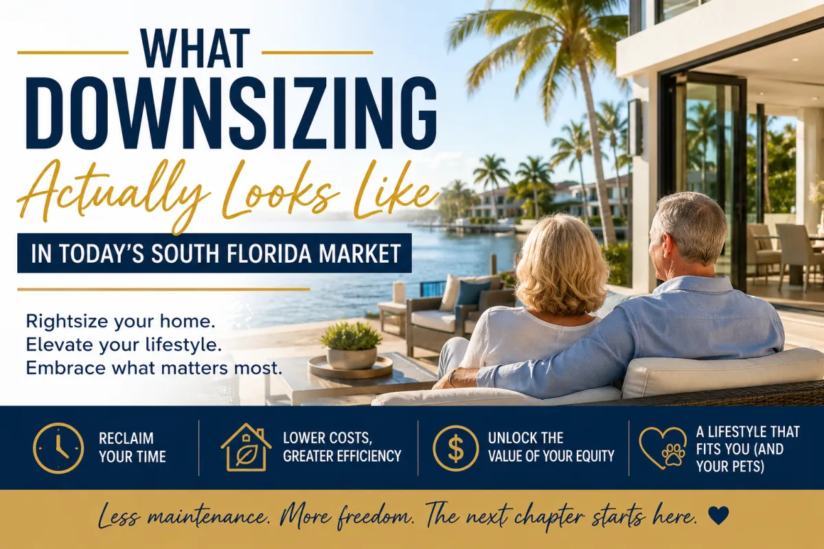 What Downsizing Actually Looks Like in Today’s South Florida Market