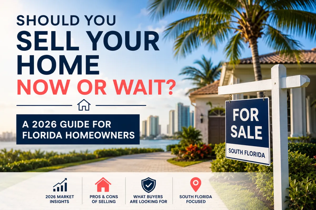 Should You Sell Your Home Now or Wait? A 2026 Florida Home Seller Guide