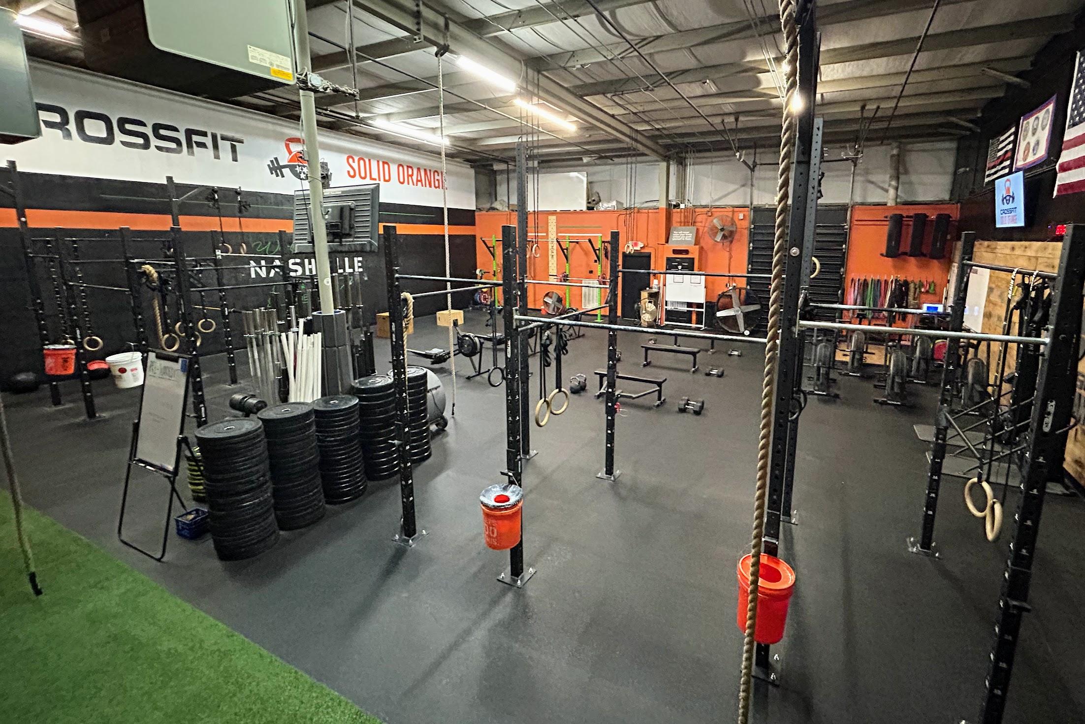 CrossFit athlete working on strength training