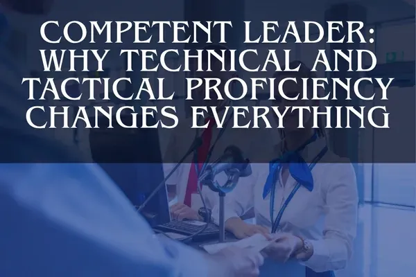 Competent Leader: Why Technical and Tactical Proficiency Changes Everything