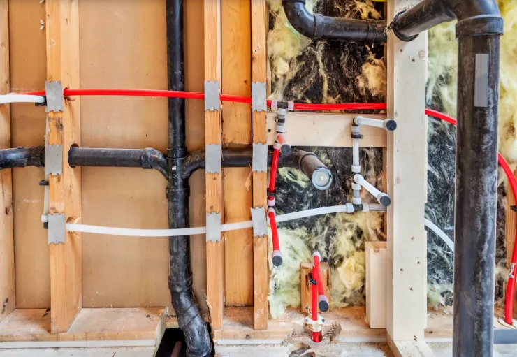 Bathroom and Kitchen Rough-In Plumbing