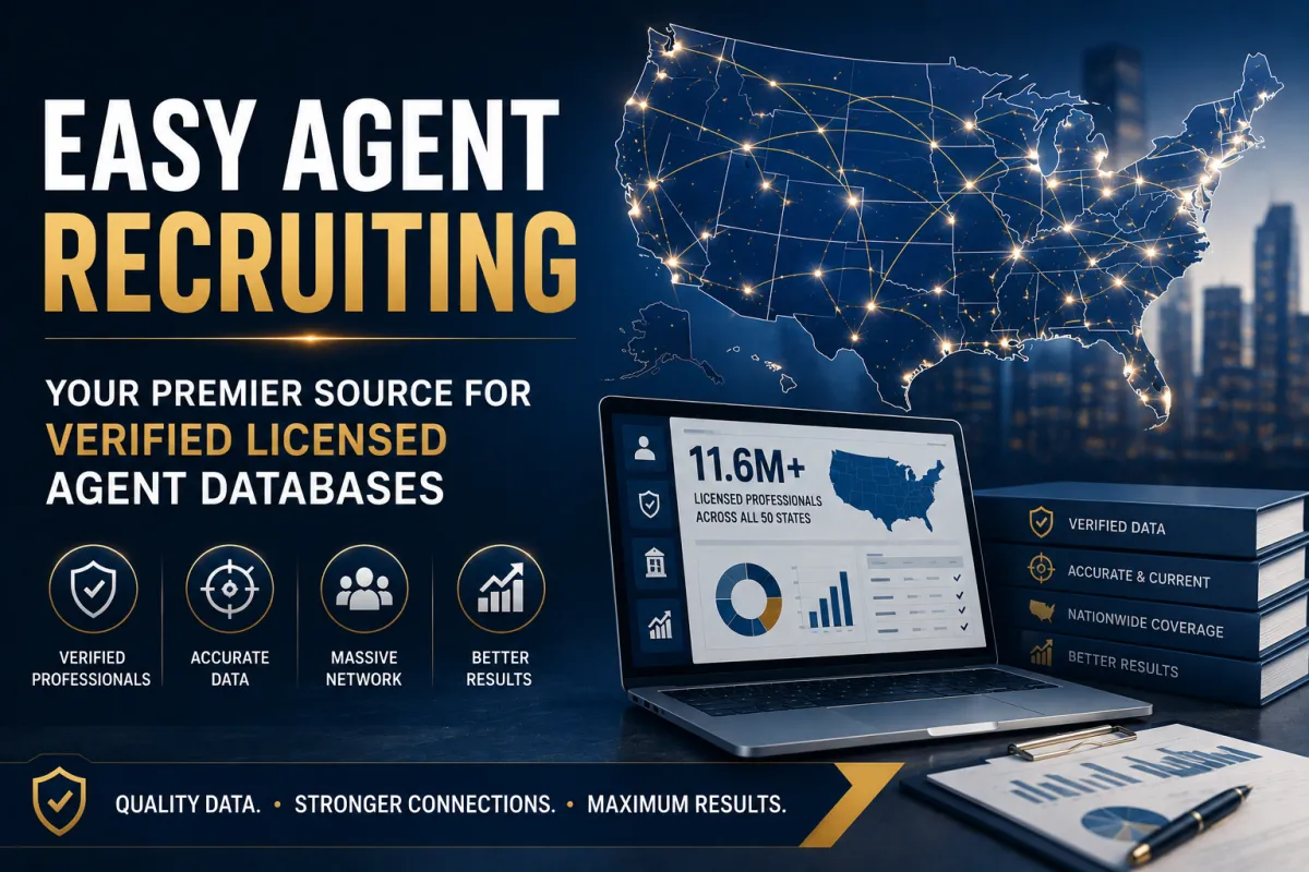 Easy Agent Recruiting: Your Premier Source for Verified Licensed Agent Databases