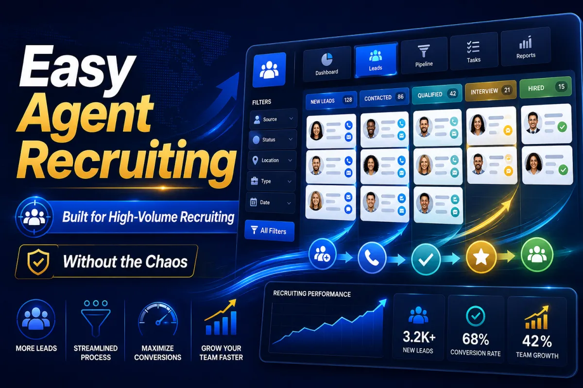 Easy Agent Recruiting: Built for High-Volume Recruiting Without the Chaos