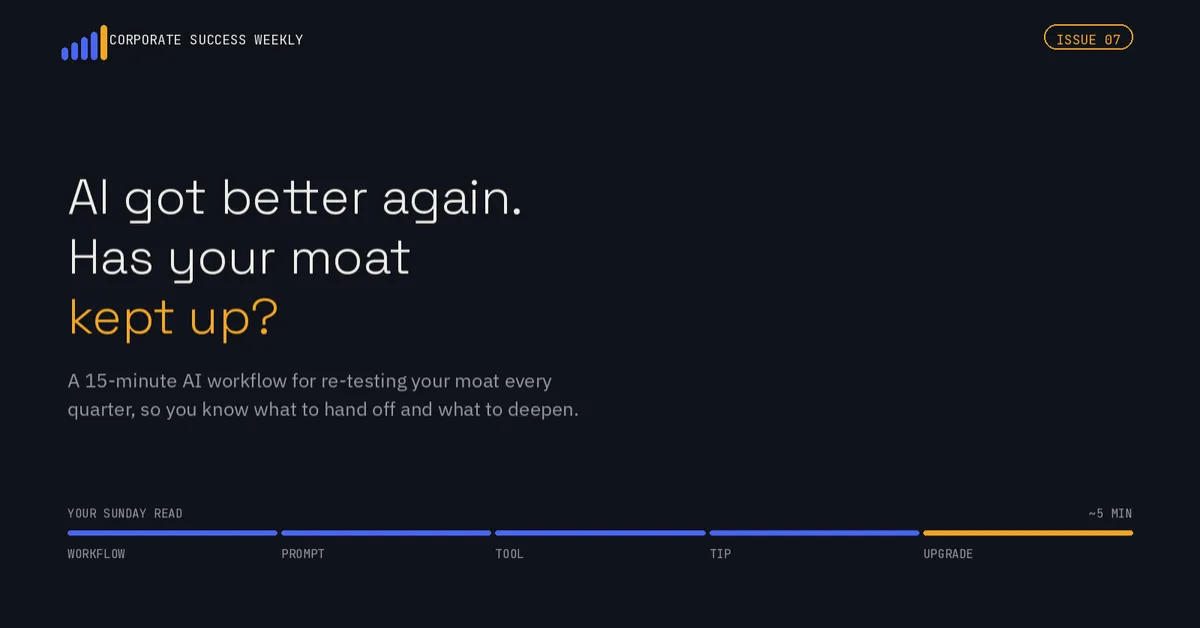 AI got better again. Has your moat kept up?
