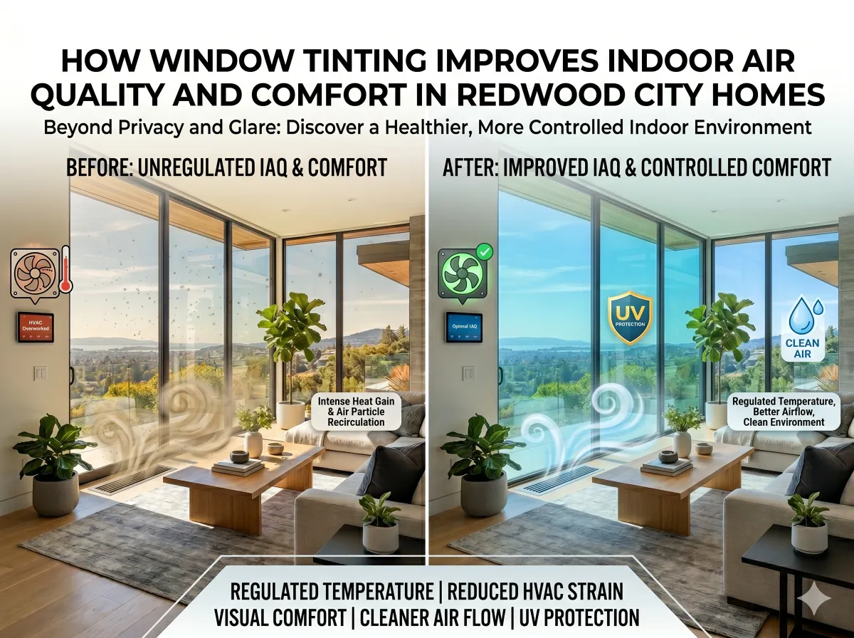 How Window Tinting Improves Indoor Air Quality and Comfort in Redwood City Homes