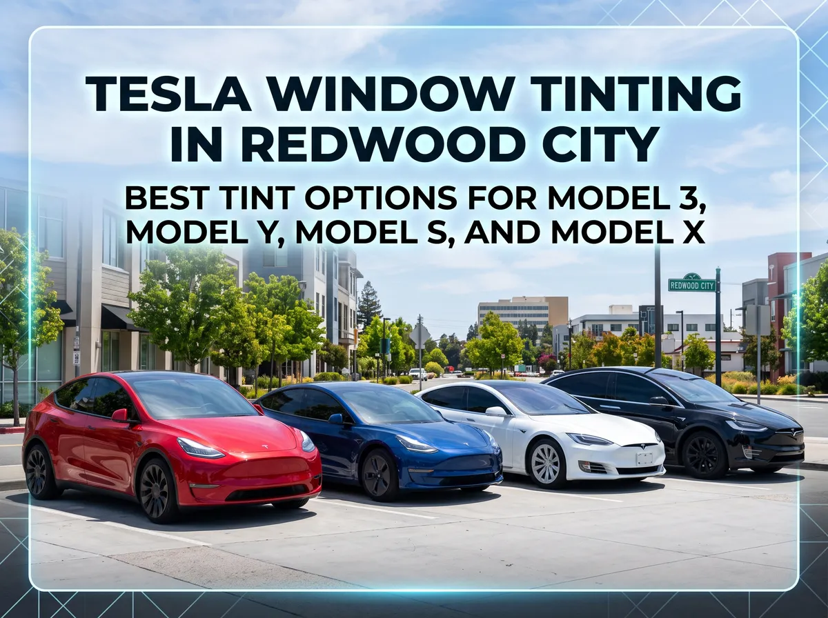 Tesla Window Tinting in Redwood City: Best Tint Options for Model 3, Model Y, Model S, and Model X