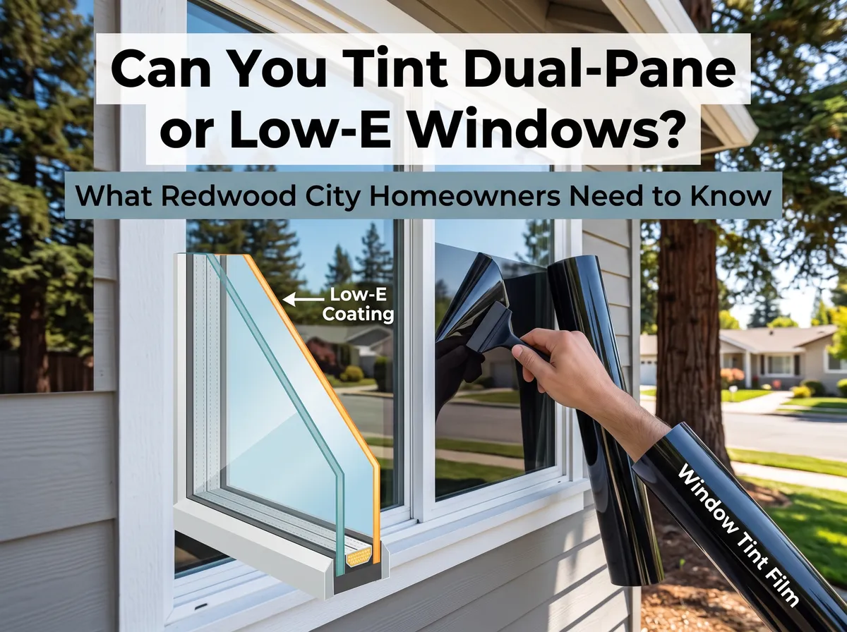 Can You Tint Dual-Pane or Low-E Windows? What Redwood City Homeowners Need to Know