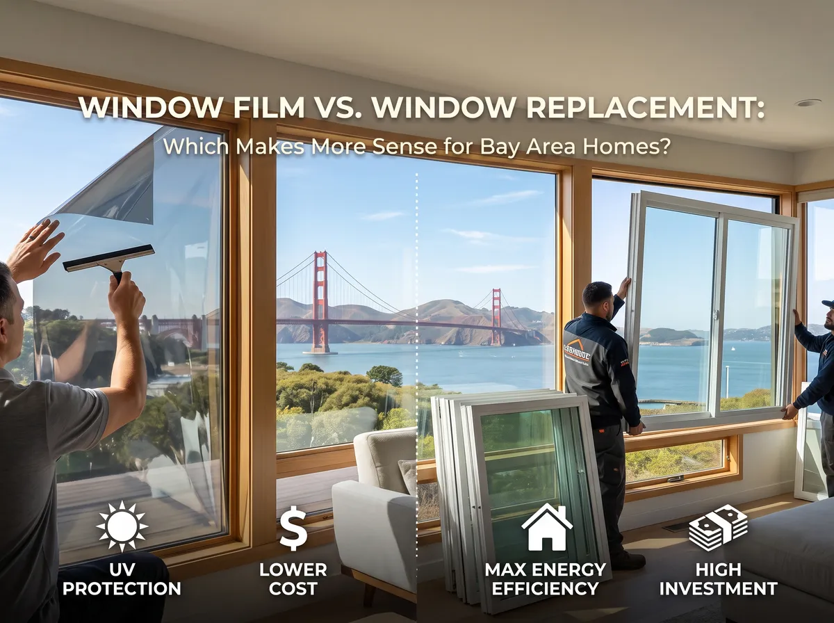 Window Film vs. Window Replacement: Which Makes More Sense for Bay Area Homes?