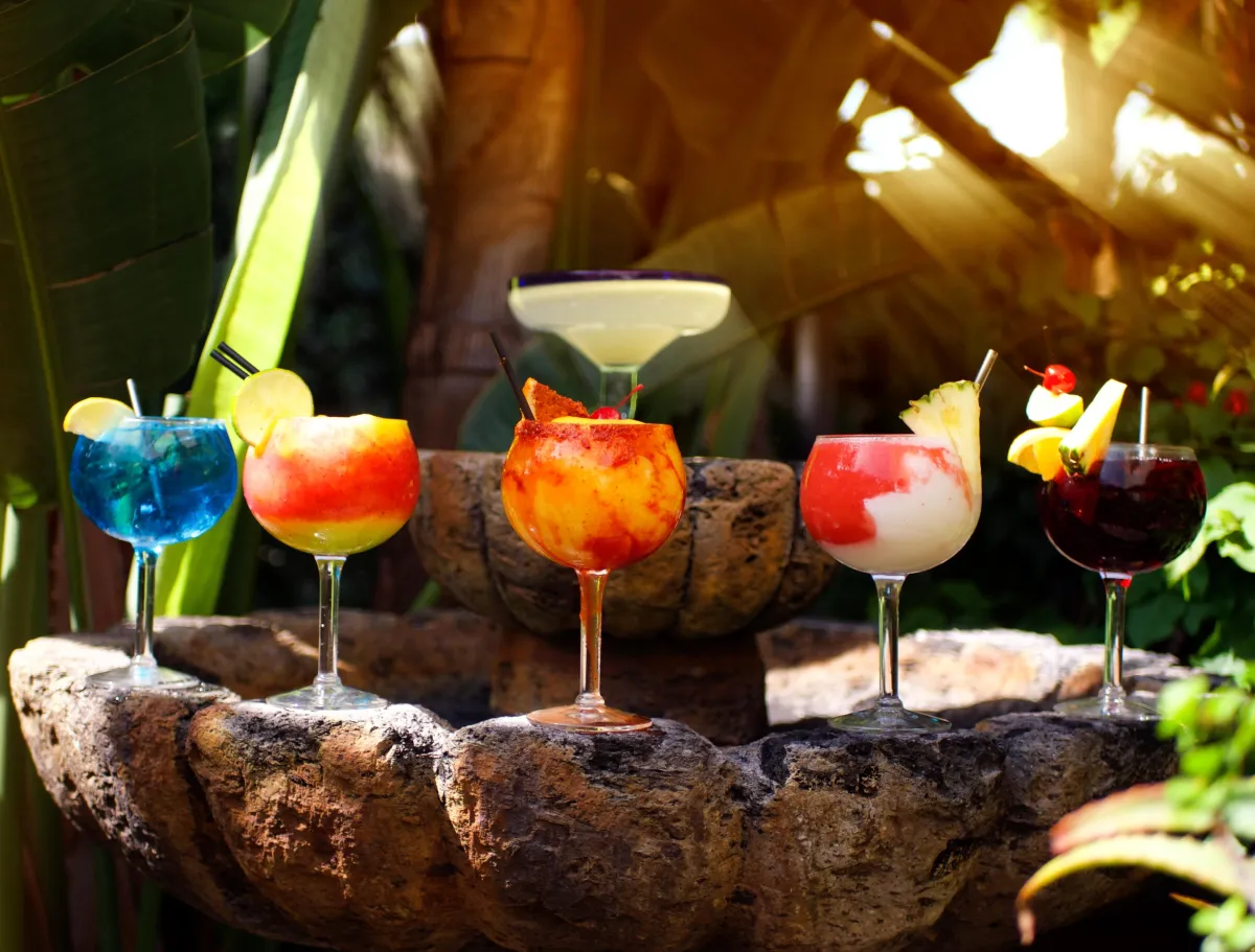 Our full bar features specialty cocktails, like our house margaritas, sangria, and mango Chamoy margarita 