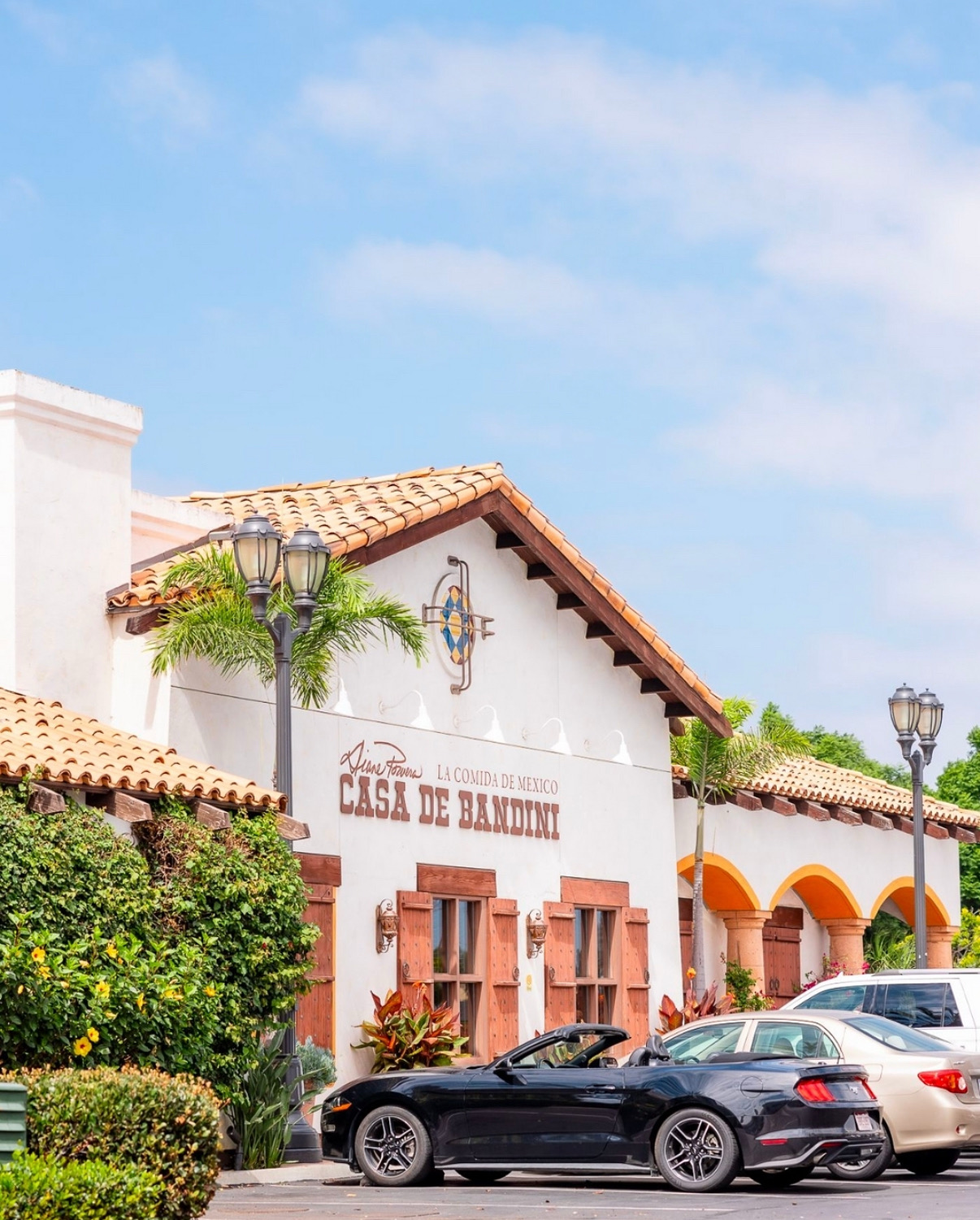 Warm and welcoming exterior entrance of Casa De Bandini