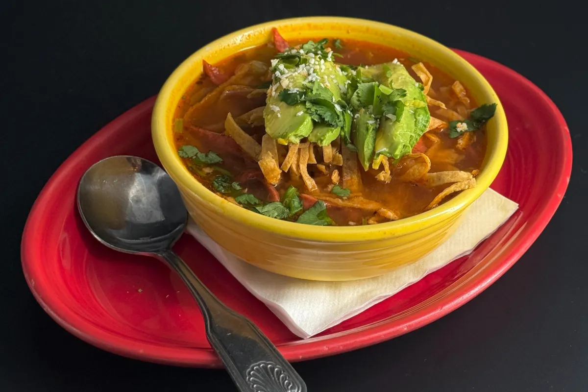 Chicken tortilla soup Casa de Bandini Carlsbad