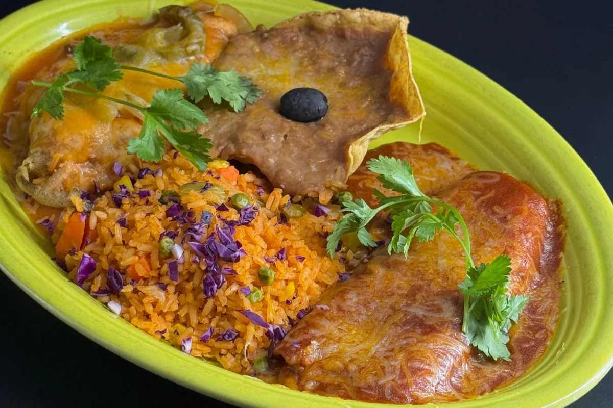 Mexican Trio: Our dipping trio consists of fresh guacamole, jalapeño cheese sauce, and a Mexican bean dip made with salsa Quemada and melted cheese.