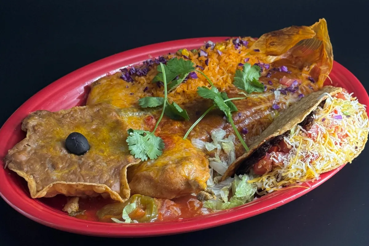 Mexican Trio: Our dipping trio consists of fresh guacamole, jalapeño cheese sauce, and a Mexican bean dip made with salsa Quemada and melted cheese.
