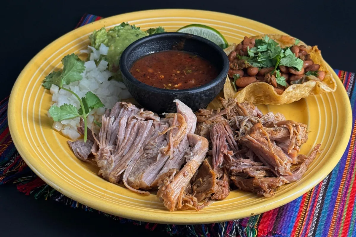 Mexican Trio: Our dipping trio consists of fresh guacamole, jalapeño cheese sauce, and a Mexican bean dip made with salsa Quemada and melted cheese.