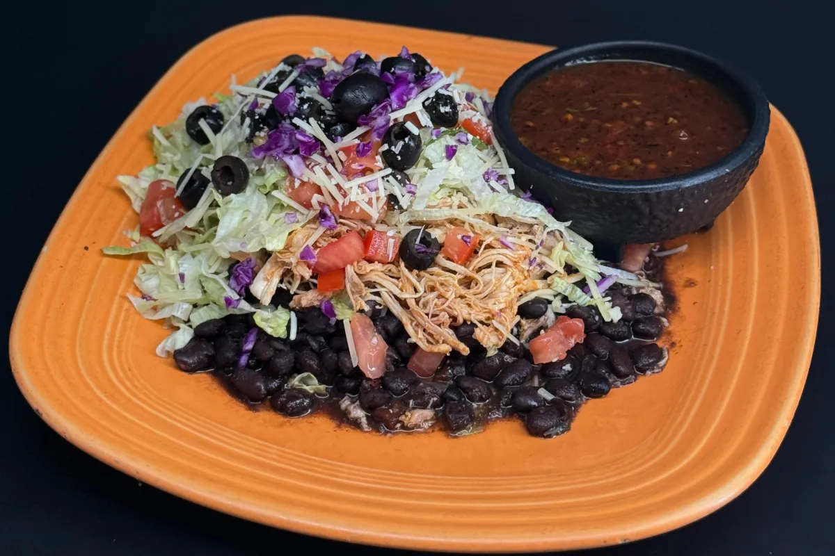 Chicken & Black Bean Tostada at Casa de Bandini—menu photo