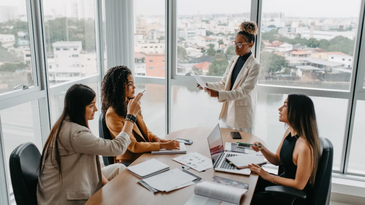A team working through a 90-day execution sprint