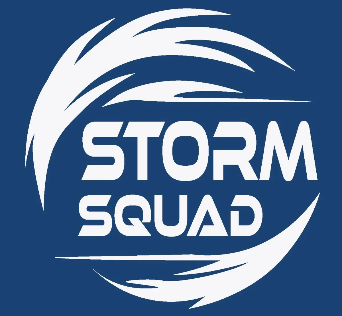 Storm Squad Brand Logo. Srom