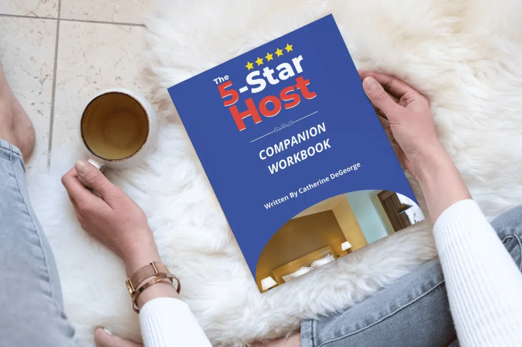 5-Star Host Companion Workbook for short-term rental hosts by Catherine DeGeorge
