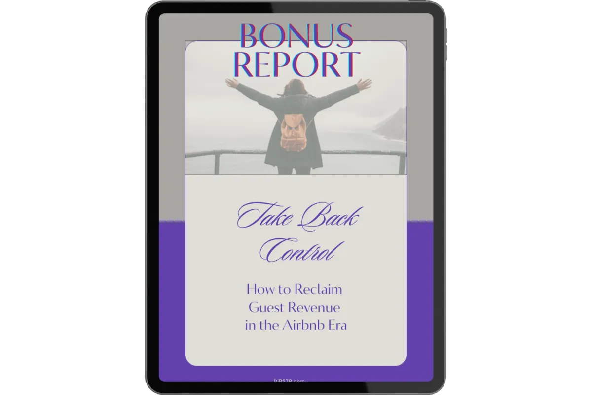 Take Back Control bonus report cover - reclaim guest revenue guide