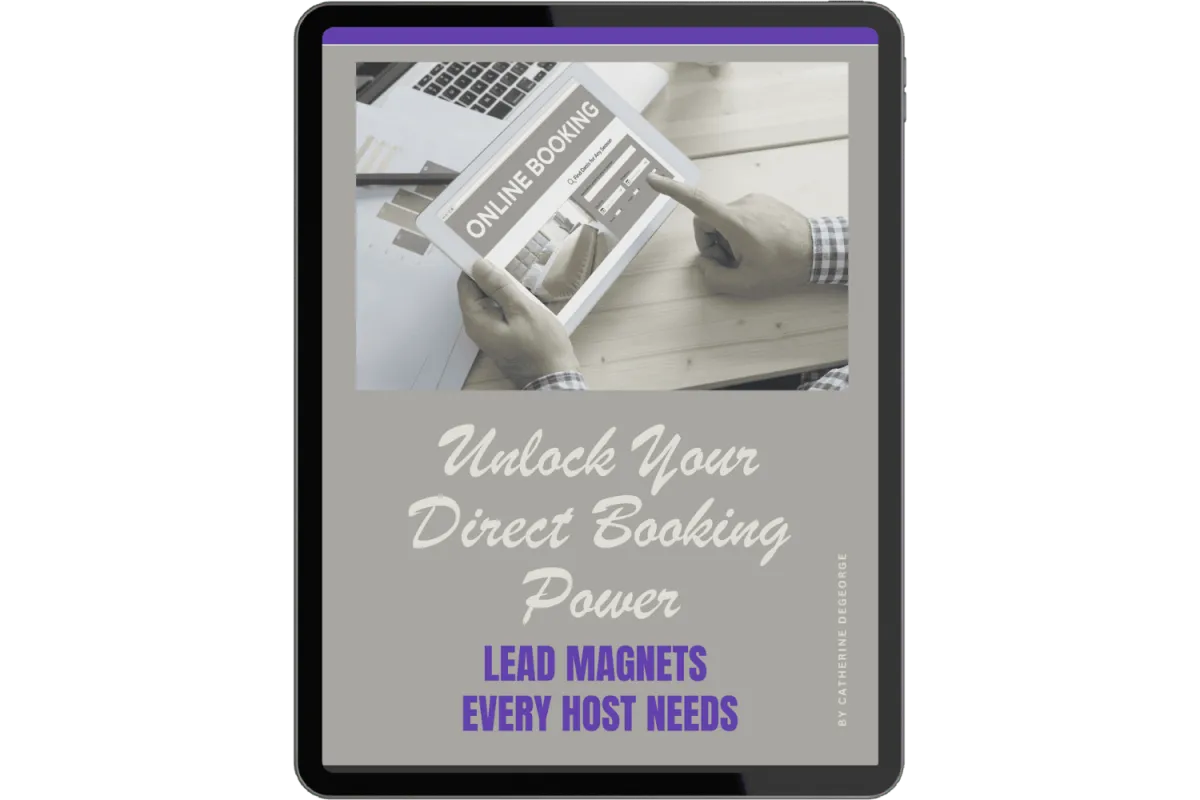 Unlock Your Direct Booking Power bonus report cover - lead magnet guide