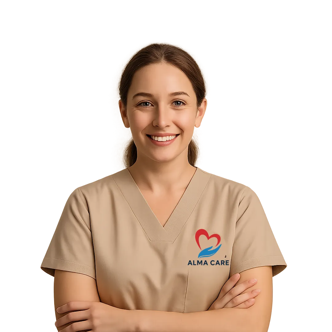 Compassionate caregiver portrait