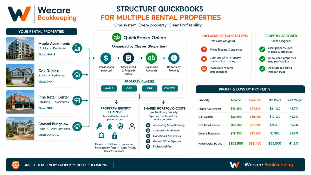 How to Structure QuickBooks for Multiple Rental Properties?