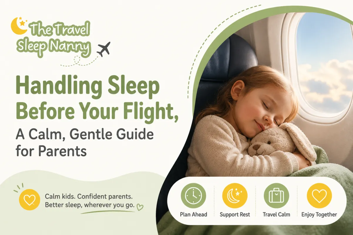 Handling sleep before your flight calming gentle travel sleep guide for parents and children