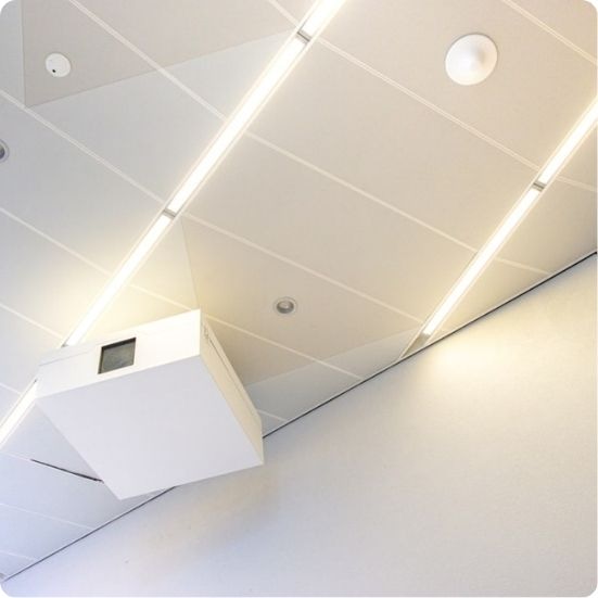 Acoustical ceiling grid system installed by Skilled Labor Contractor in a commercial building