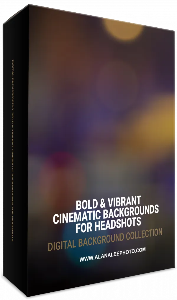 bold and vibrant cinematic headshot backgrounds