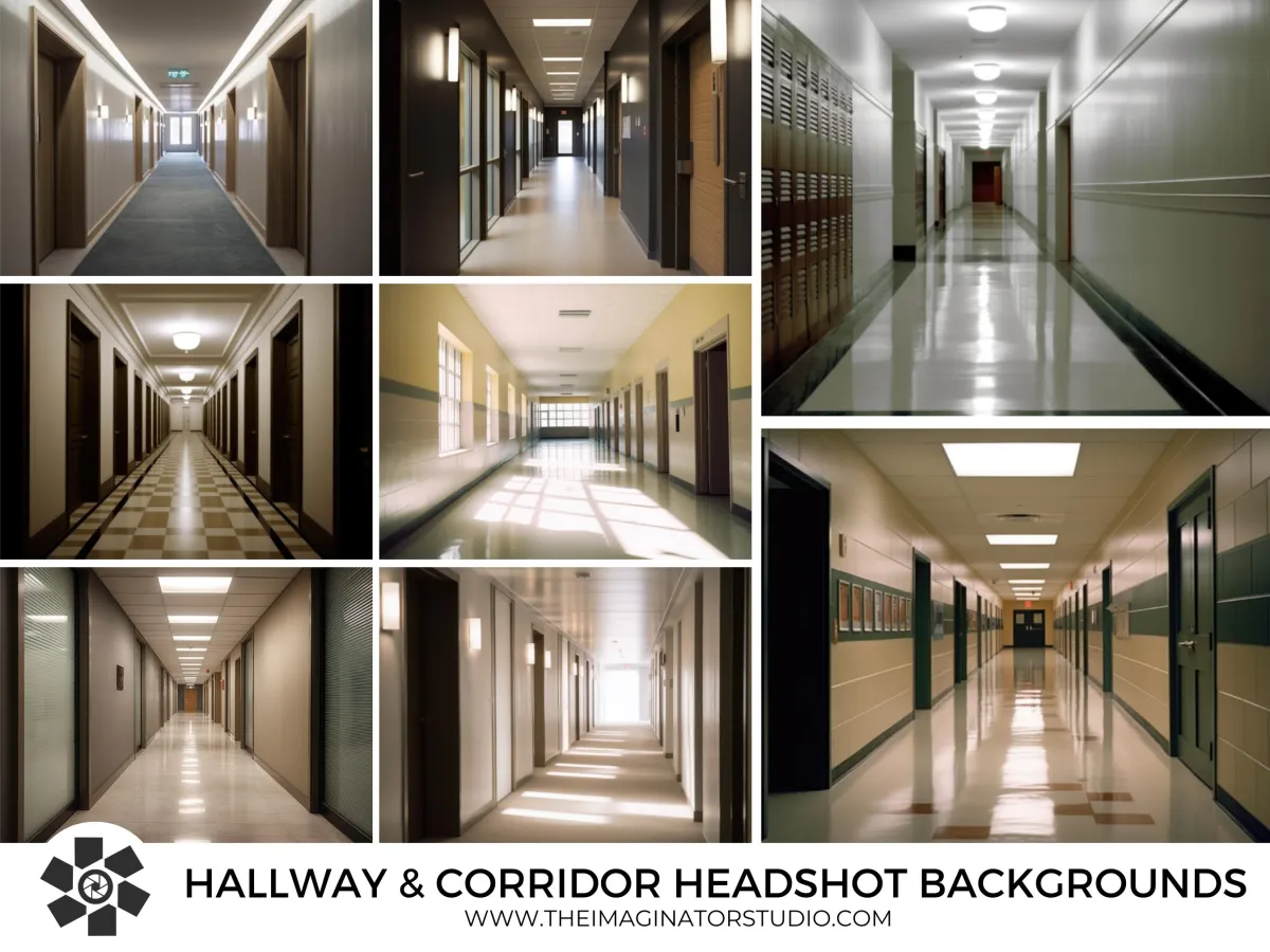 hallway and corridor headshot backgrounds