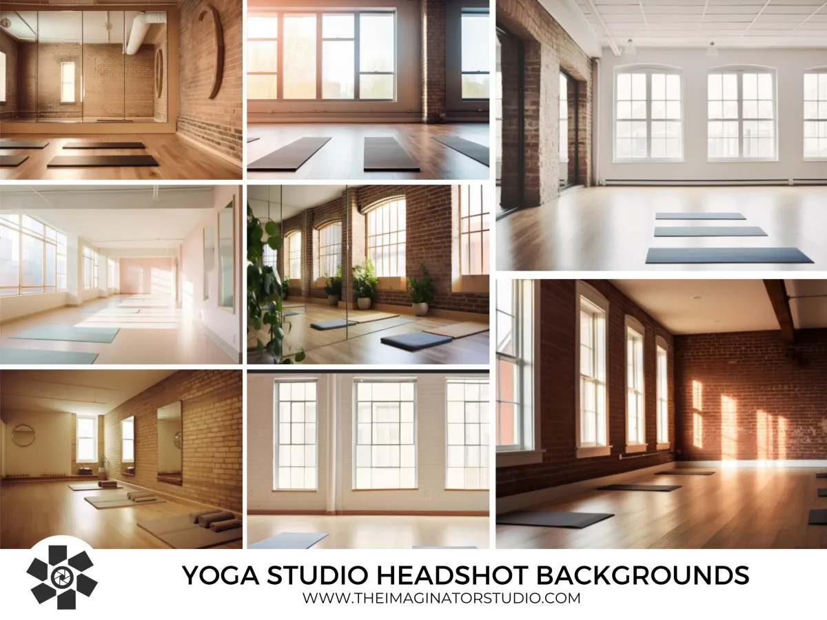 yoga studio headshot backgrounds