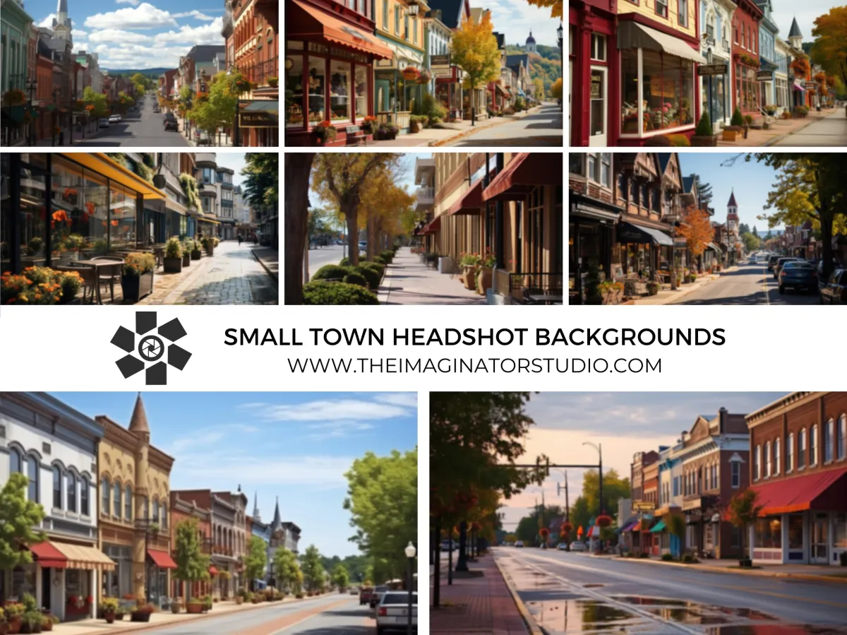 small town headshot backgrounds