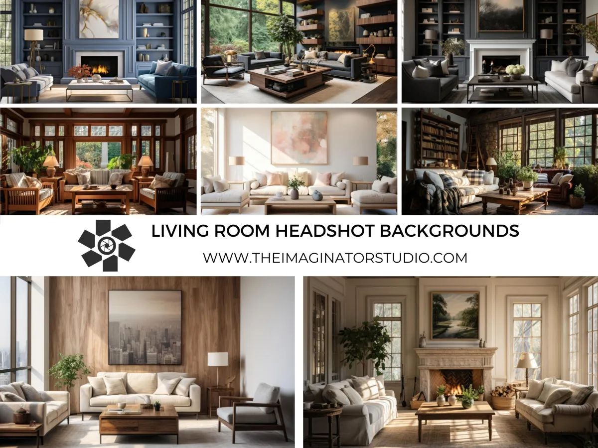 living room headshot backgrounds