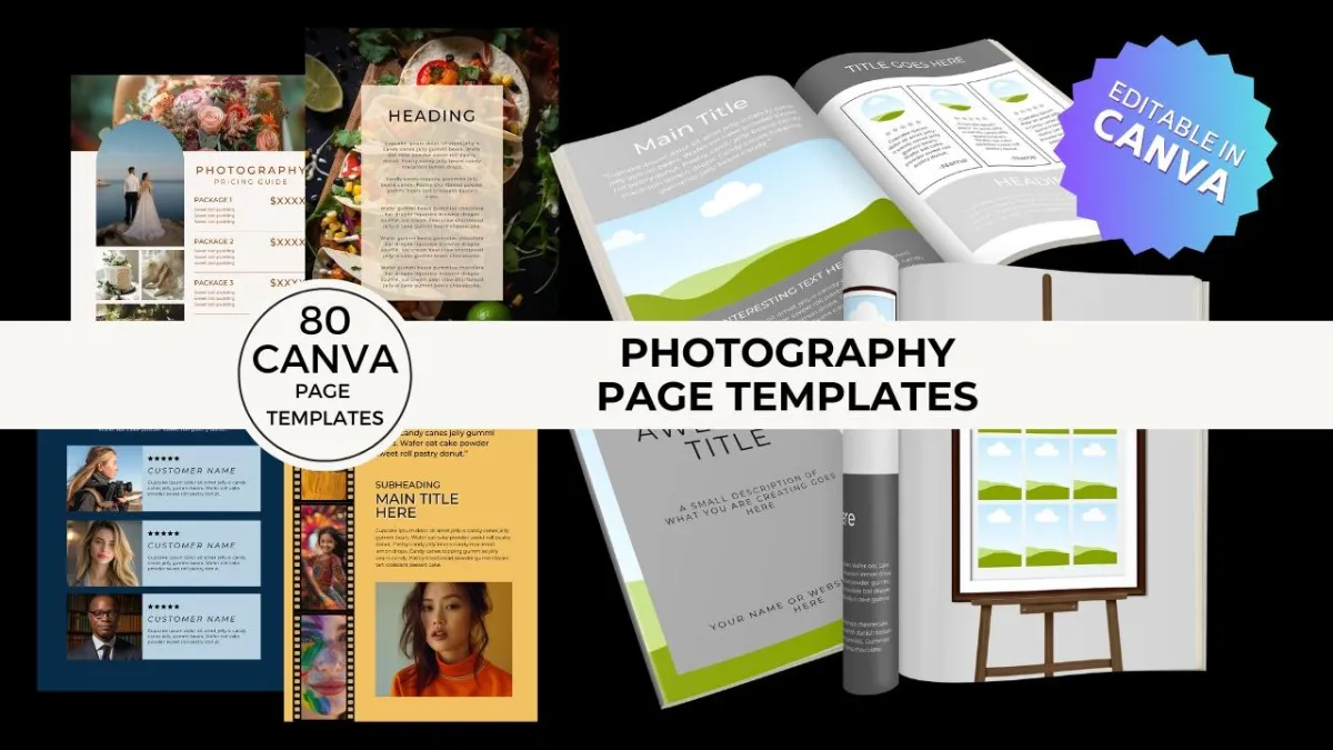 diy canva photography magazine 