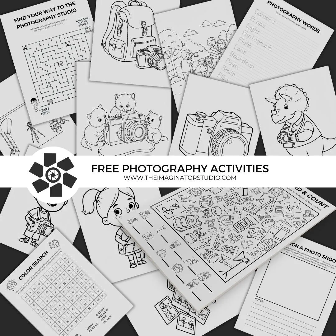 free photography activities for kids from The Imaginator Studio