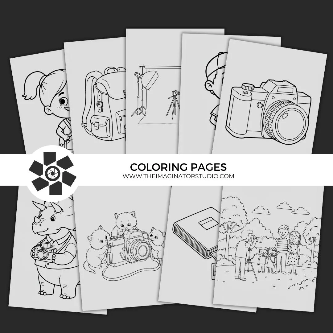 free photography coloring pages for kids