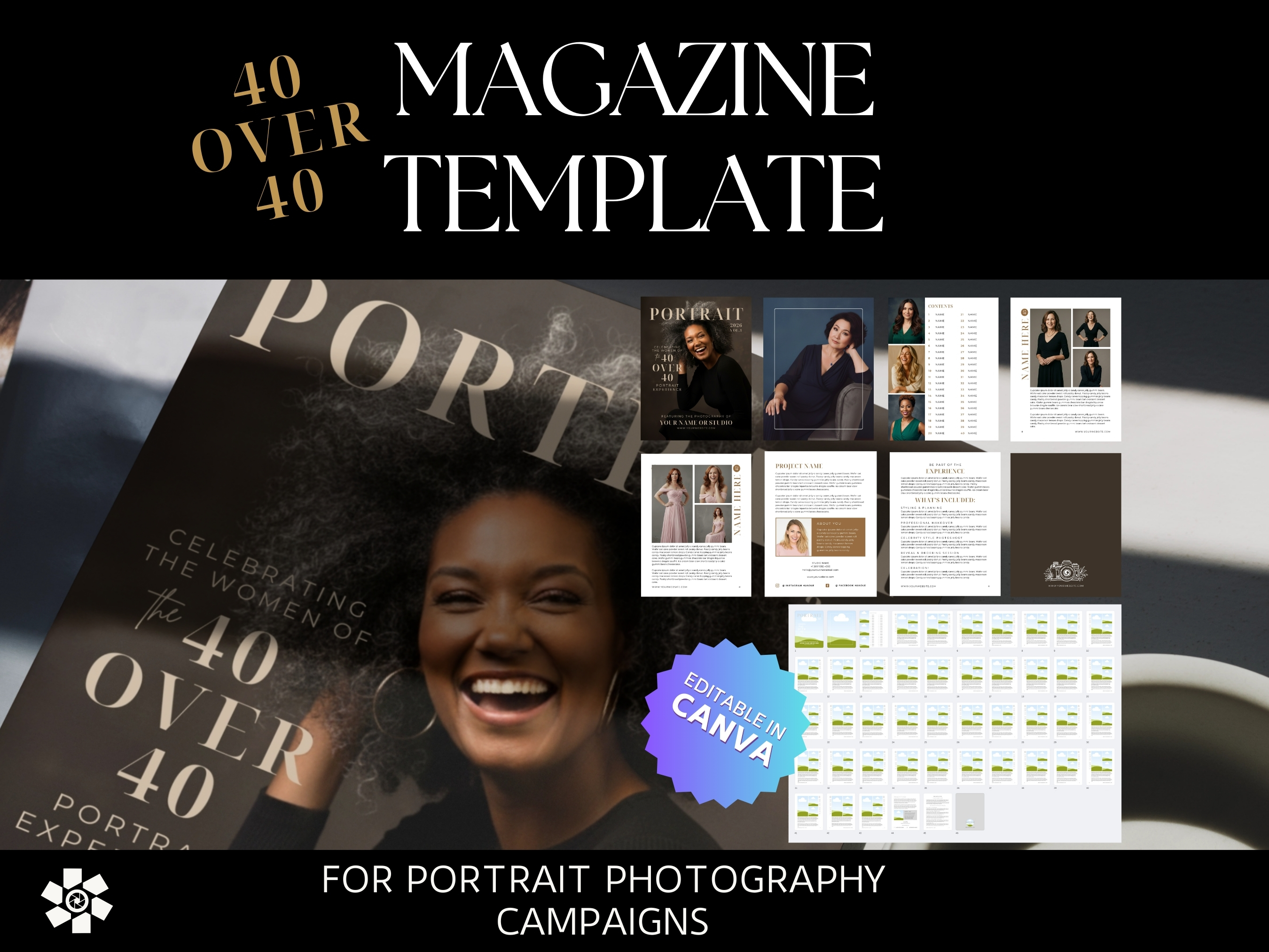 DIY magazine template for photographers