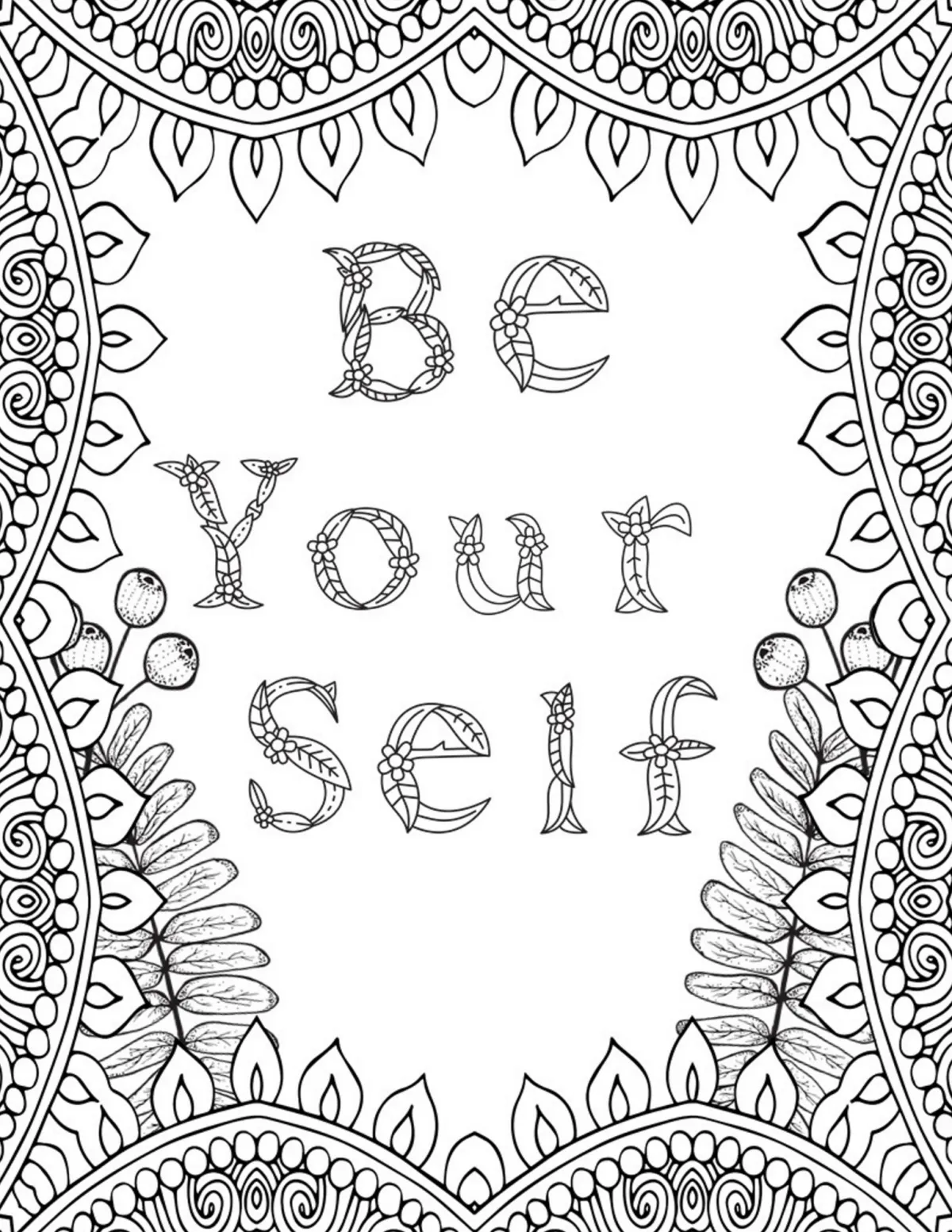 Inspirtional Coloring Page