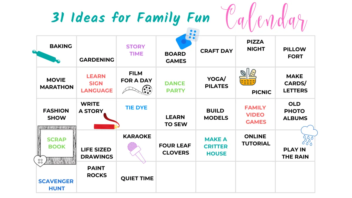 Family Fun Calendar