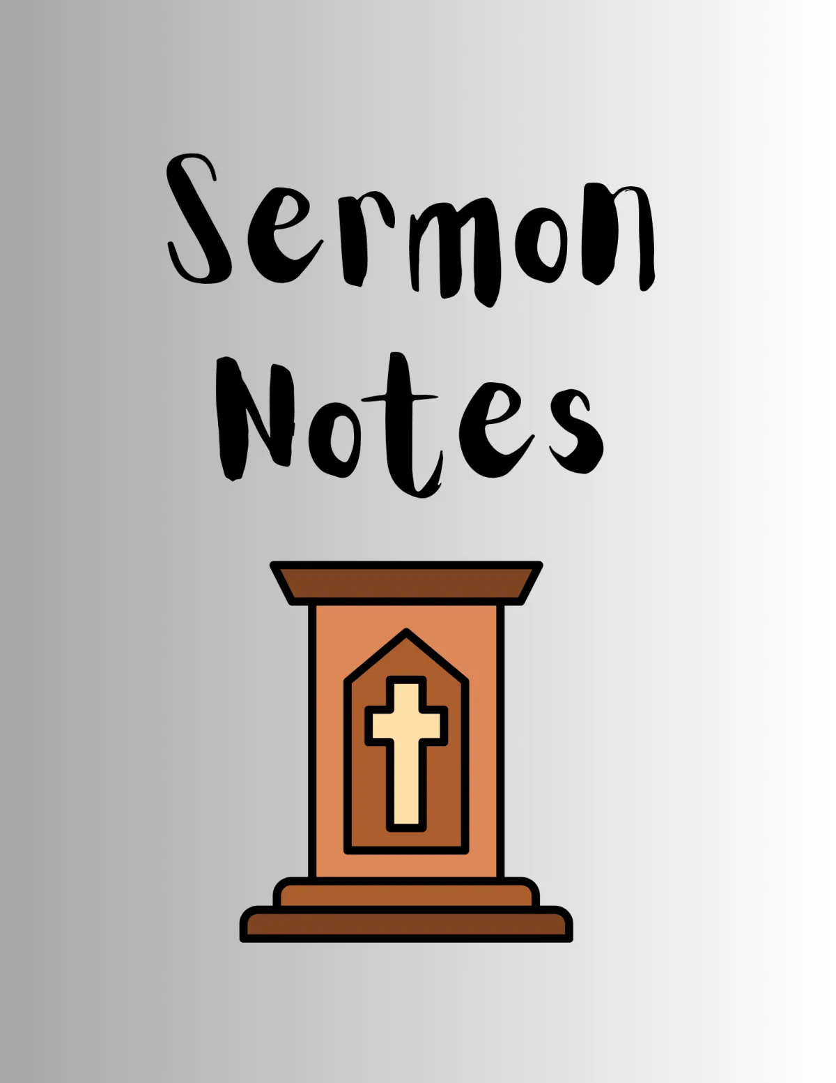 Sermon Notes Cover