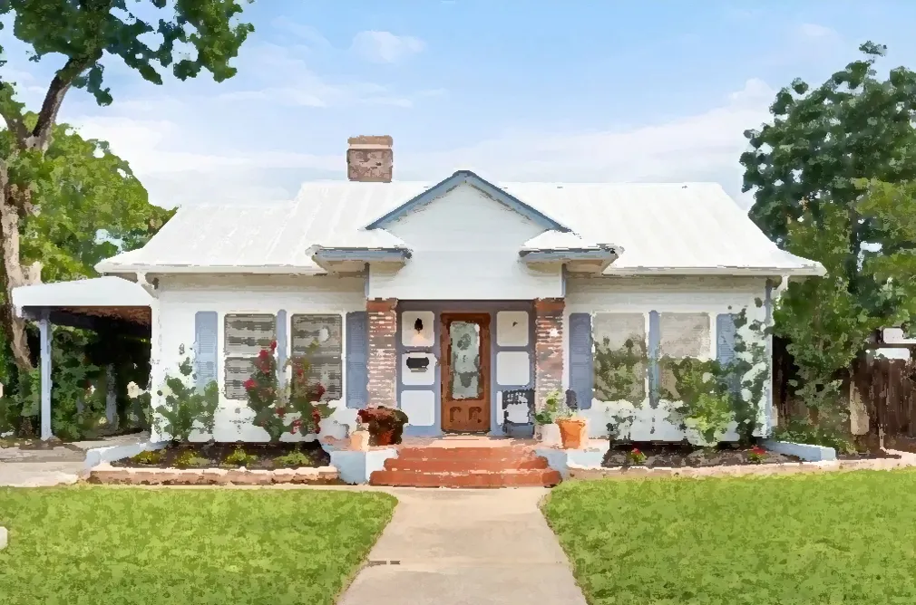 A real-life luxury residential care home exterior, showing the "Real Care" model.